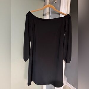 BCX Black Long Sleeve Off Shoulder Dress